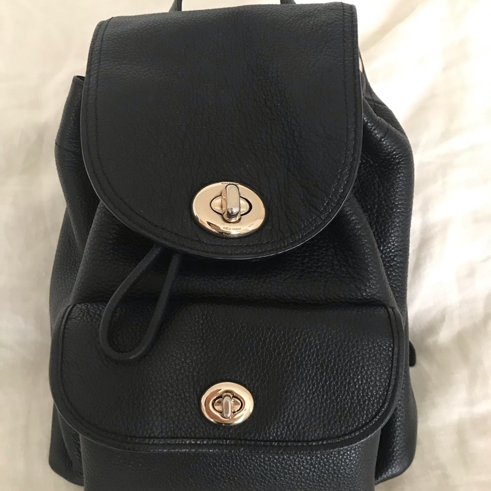 Coach Mini Leather Backpack